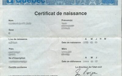 How to obtain civil status documents in Quebec: Marriage, death, birth certificate