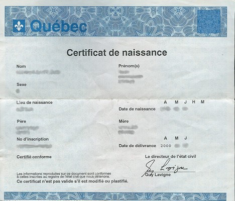 How to obtain civil status documents in Quebec: Marriage, death, birth certificate
